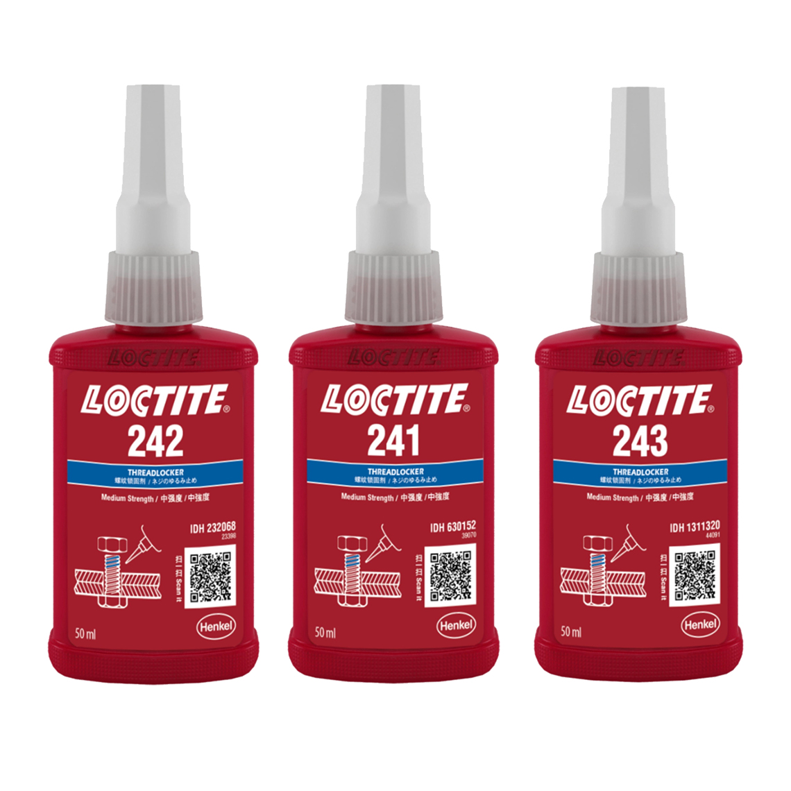 Wyw02 Loctite 243 frein-filet adhésif anaérobie haute température scellage métal universel