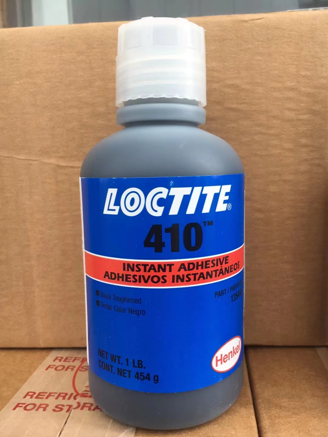 FM41 Loctite 410 Caoutchouc noir renforcé monocomposant, durcissement à température ambiante, adhésif instantané pour combler les espaces