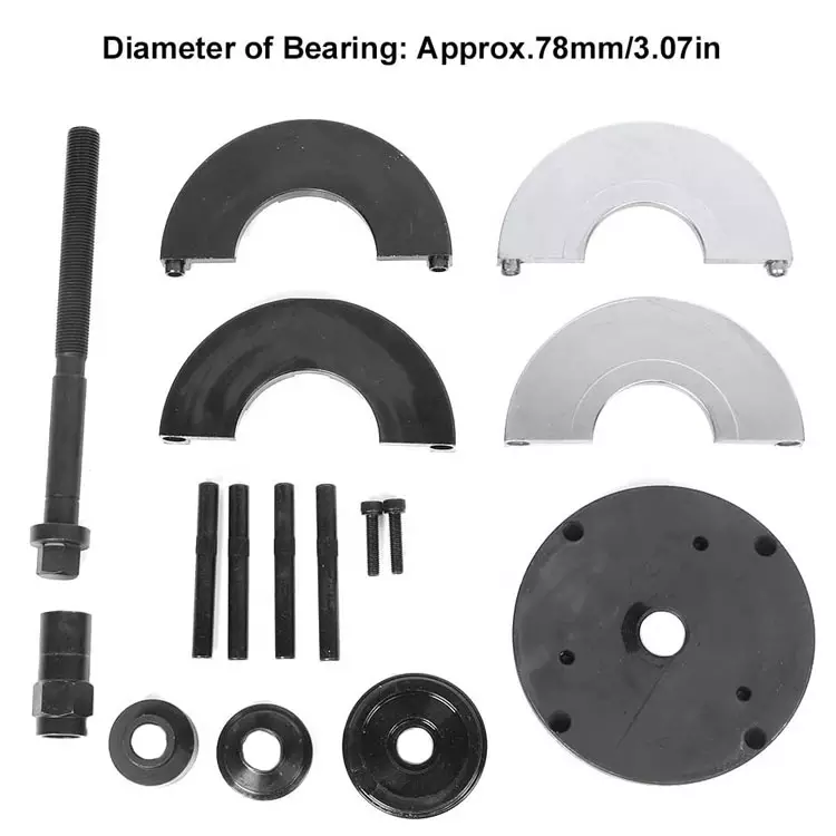 Outil d'assemblage d'extracteur de moyeu d'outils de démontage de roulement de roue avant de 78 mm