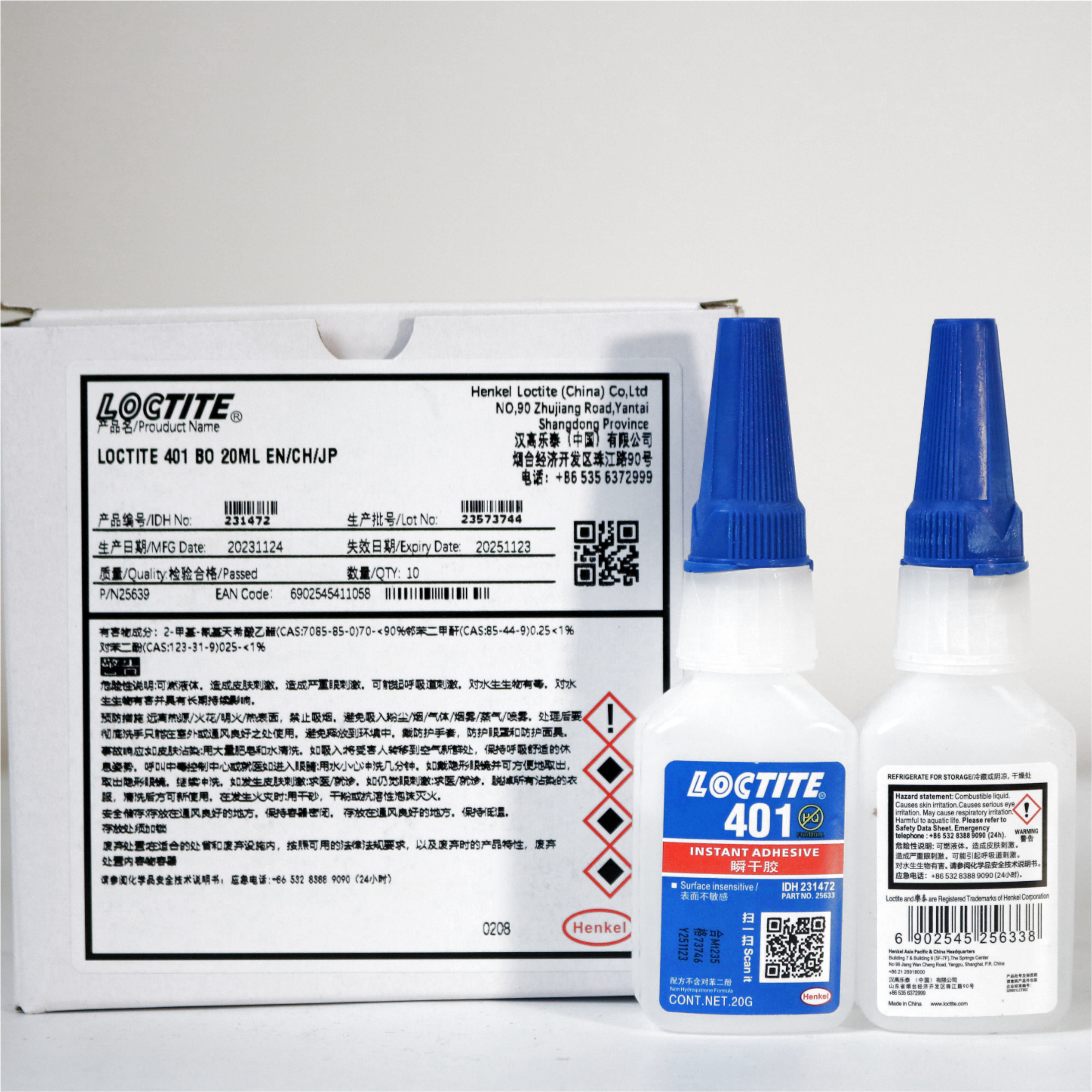 SL22 Loctit 460 20G adhésifs et mastics instantanés colle cyanoacrylate pour métal plastique